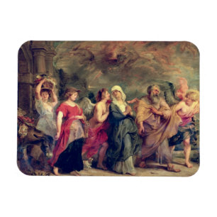 Die Familie des Loses, die Sodom, 1625 (Öl, Magnet