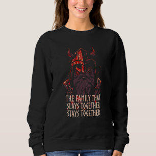 Die Familie, die zusammen Viking Norweger erschläg Sweatshirt