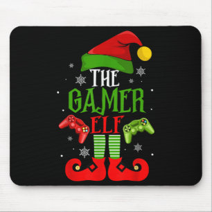 Die Familie Gamer Elf passt zu Weihnachten Pajama Mousepad