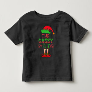 Die Familie Gassy Elf passt zu Weihnachten Pajama Kleinkind T-shirt
