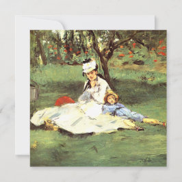Die Familie Monet in ihrem Garten Edouard Manet