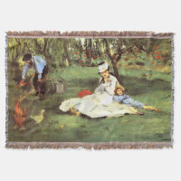 Die Familie Monet in ihrem Garten Edouard Manet