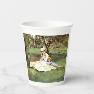 Die Familie Monet in ihrem Garten Edouard Manet Pappbecher