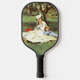 Die Familie Monet in ihrem Garten Edouard Manet Pickleball Schläger