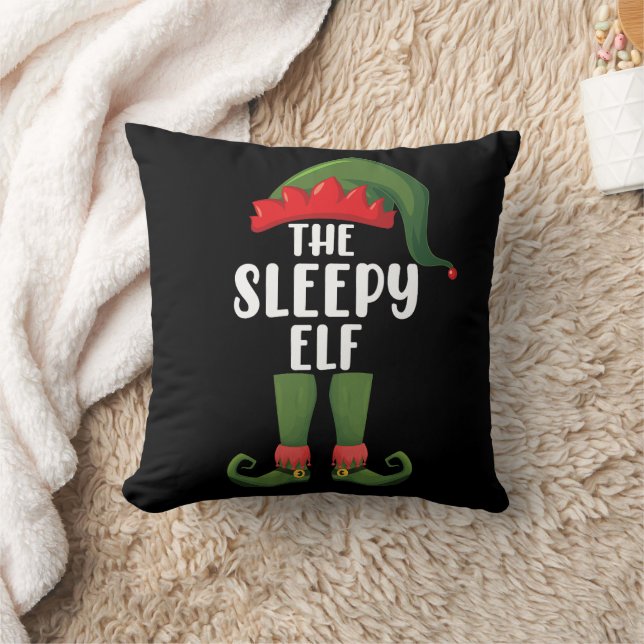 Die Familie Sleepy Elf Weihnachten Weihnachten Kissen (Decke)