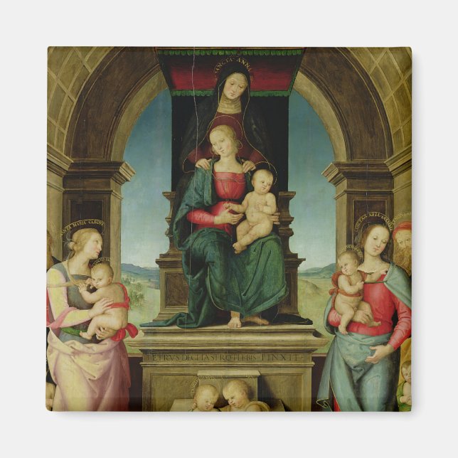 Die Familie St. Anne, c.1507 Magnet (Vorne)