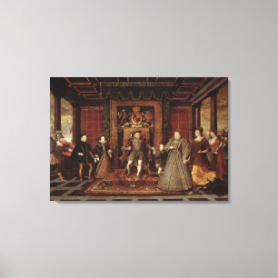 Die Familie von Henry VIII: Leinwanddruck