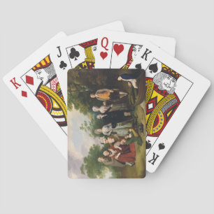 Die Familien Oliver und Ward im Garten, c.1788 ( Spielkarten