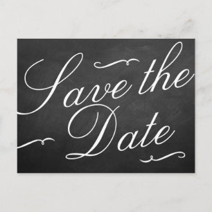 Die Fancy Kreidetafel Hochzeitskollektion Ankündigungspostkarte