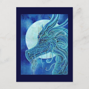 Die Fantasie des Blauen Drachen von Renee Lavoie Postkarte