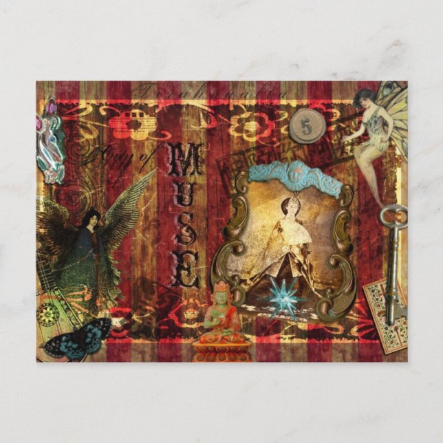 Die fantastische Stadt der Muse Postcard Postkarte (Vorderseite)