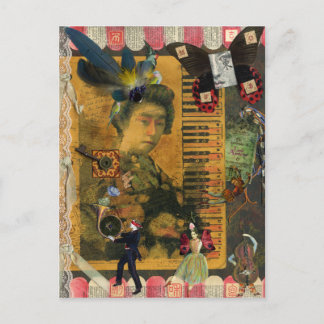 Die fantastische Stadt der Muse Postcard Postkarte