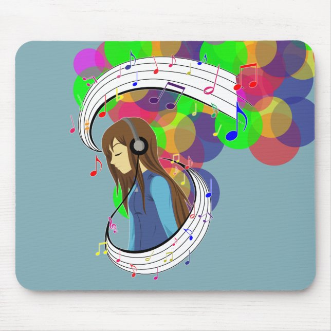Die Farbe der Musik Mousepad (Vorne)