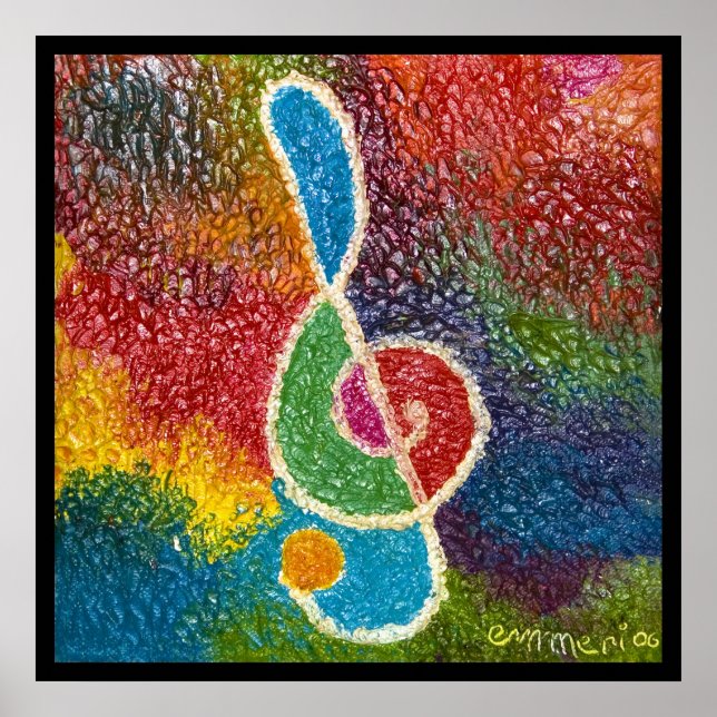 die Farbe der Musik Poster (Vorne)