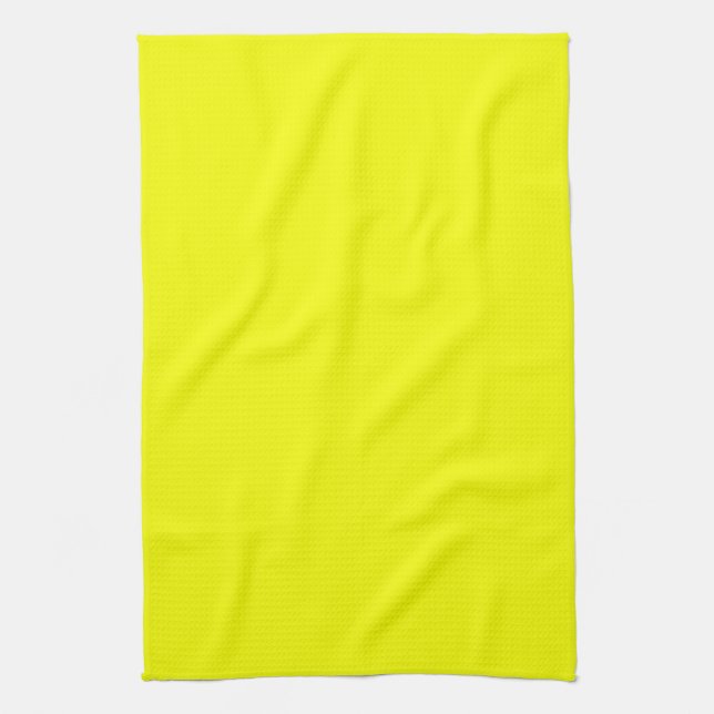 Die Farbe des gelben Farbakzents von Zitronen pass Geschirrtuch (Vertikal)