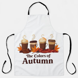 Die Farbe des Kürbisspeckkaffees im Herbst Schürze