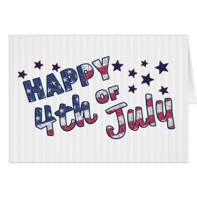 Die Farben der amerikanischen Flagge und Sterne (Vorderseite (Horizontal))