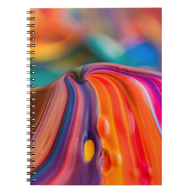 Die Farben der Berge malen bunte Kunst Notizblock (Vorderseite)