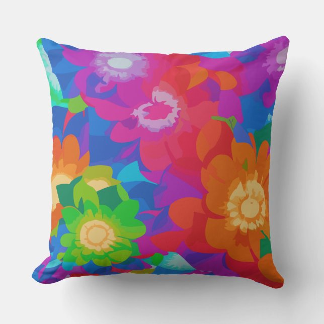 Die Farben der schönen Blume Kissen (Vorderseite)