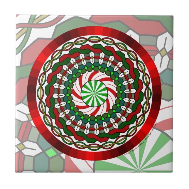 Die Farben der Weihnachtsstühle Fliese (Vorderseite)