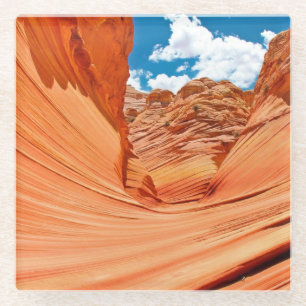 Die Farben der Welle Glasuntersetzer