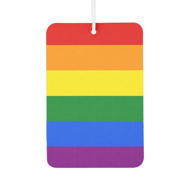 Die Farben des Regenbogens Autolufterfrischer (Vorderseite)