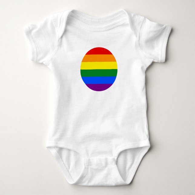 Die Farben des Regenbogens Baby Strampler (Vorderseite)