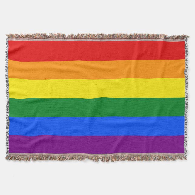 Die Farben des Regenbogens Decke (Vorderseite)