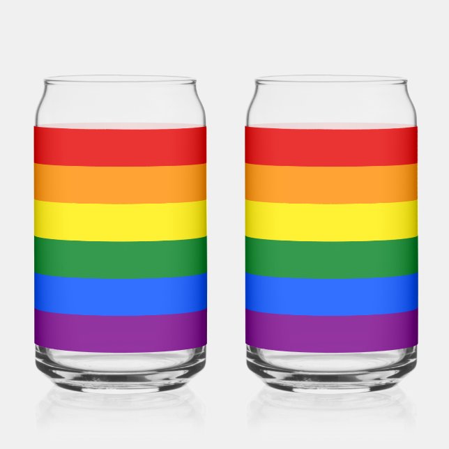 Die Farben des Regenbogens Dosenglas (Vorderseite)