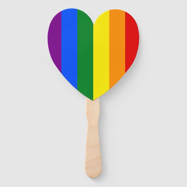 Die Farben des Regenbogens Fächer (Vorderseite)