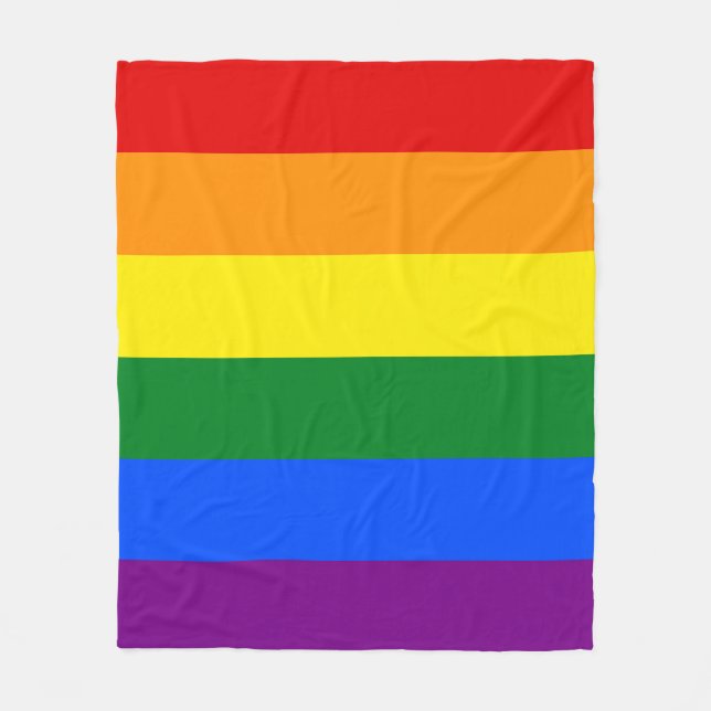 Die Farben des Regenbogens Fleecedecke (Vorderseite)