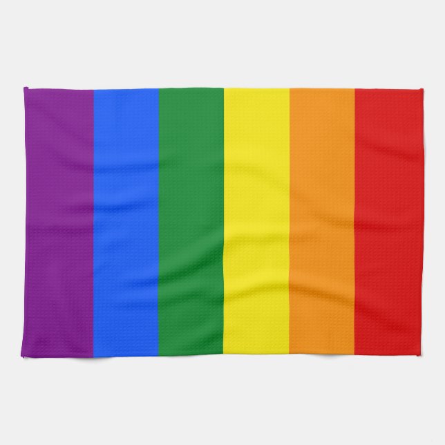 Die Farben des Regenbogens Geschirrtuch (Horizontal)
