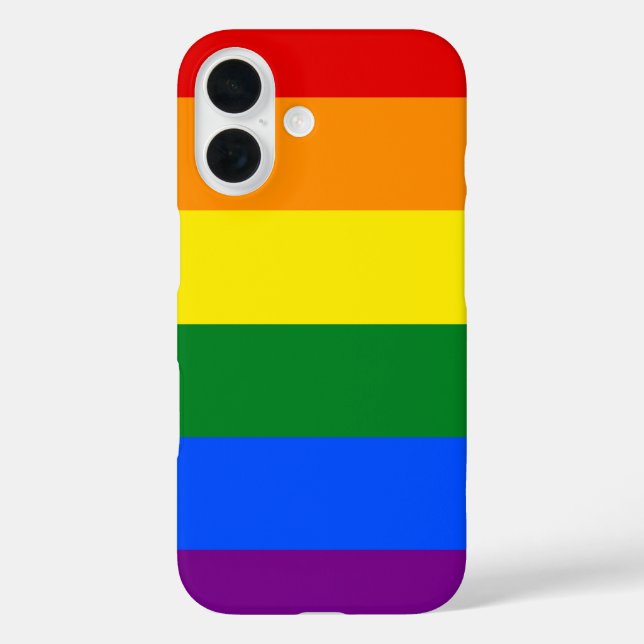 Die Farben des Regenbogens iPhone 16 Hülle (Rückseite)