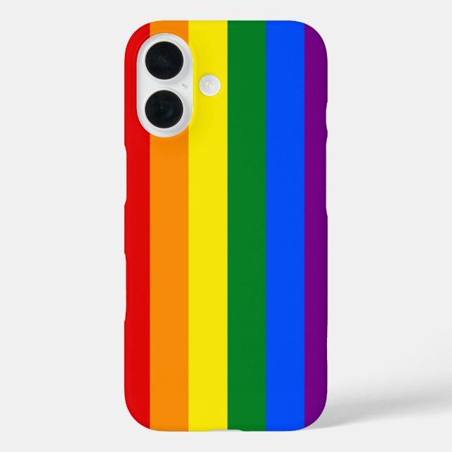 Die Farben des Regenbogens iPhone 16 Hülle (Rückseite)