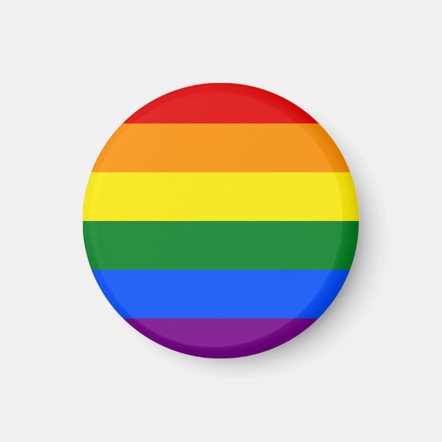 Die Farben des Regenbogens Magnet (Vorne)