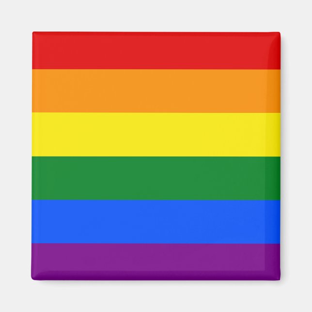 Die Farben des Regenbogens Magnet (Vorne)