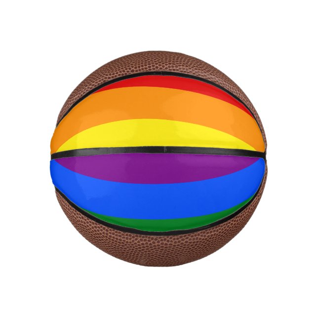 Die Farben des Regenbogens Mini Basketball (Vorderseite)
