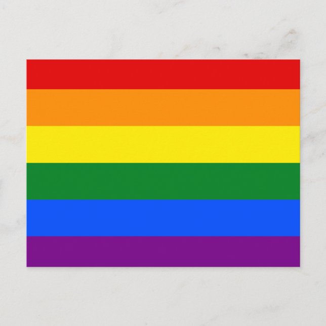 Die Farben des Regenbogens Postkarte (Vorderseite)