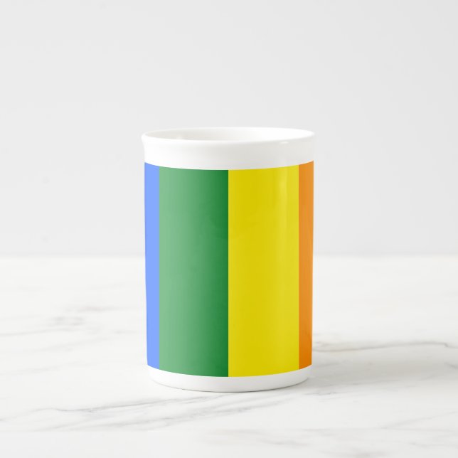 Die Farben des Regenbogens Prozellantasse (Vorderseite)