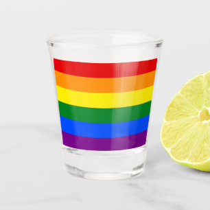 Die Farben des Regenbogens Schnapsglas