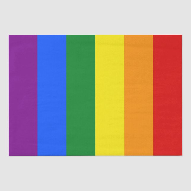 Die Farben des Regenbogens Seidenpapier (Vorderseite)