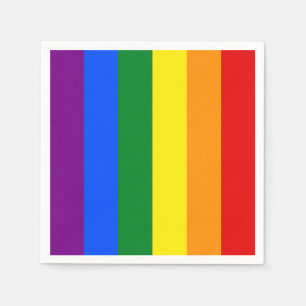 Die Farben des Regenbogens Serviette