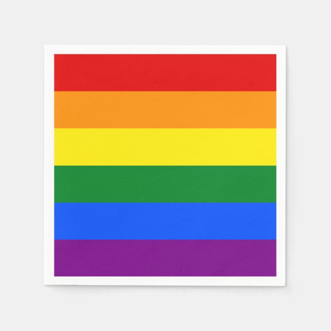 Die Farben des Regenbogens Serviette (Vorderseite)