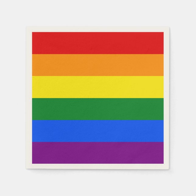 Die Farben des Regenbogens Serviette (Vorderseite)