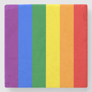 Die Farben des Regenbogens Steinuntersetzer