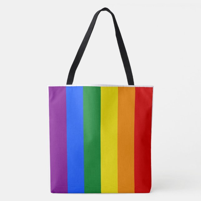 Die Farben des Regenbogens Tasche (Vorderseite)