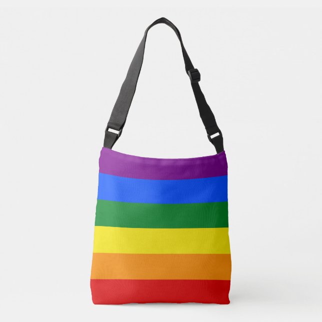 Die Farben des Regenbogens Tragetaschen Mit Langen Trägern (Vorderseite)