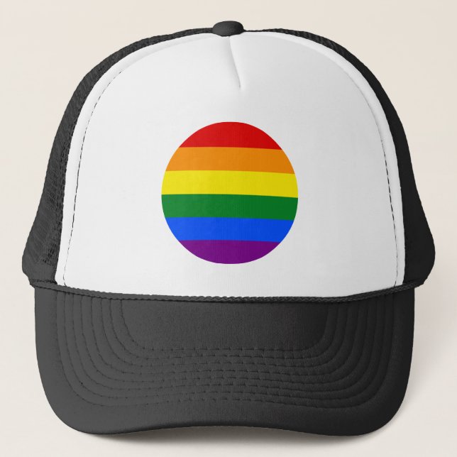 Die Farben des Regenbogens Truckerkappe (Vorderseite)