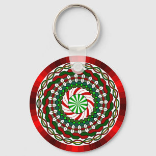Die Farben des Weihnachten-Schlüssels Schlüsselanhänger