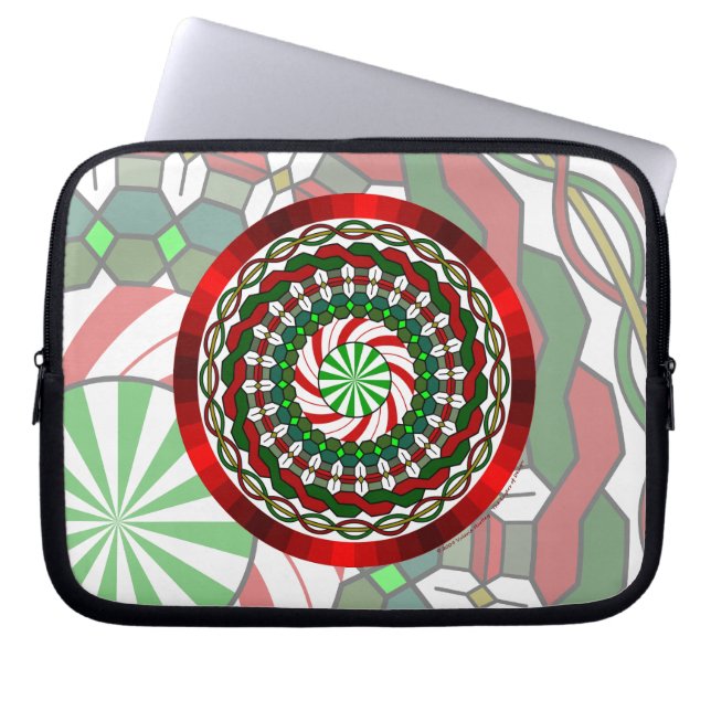 Die Farben des Weihnachtsbilds Laptopschutzhülle (Vorderseite)